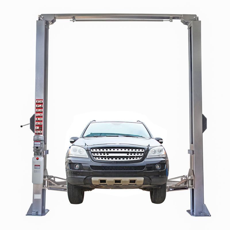Car Lift - อุปกรณ์ยกรถแบบสองเสา ระบบไฮดรอลิกไฟฟ้า แบบเคลื่อนที่ สำหรับยกรถ ความจุกิโลกรัม