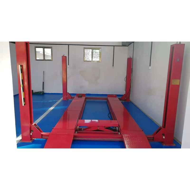 Car Lift - ลิฟต์ยกรถแบบสี่เสา ระบบไฮดรอลิก 4 ตัน พร้อมระบบปลดล็อคด้วยมือ รุ่น
