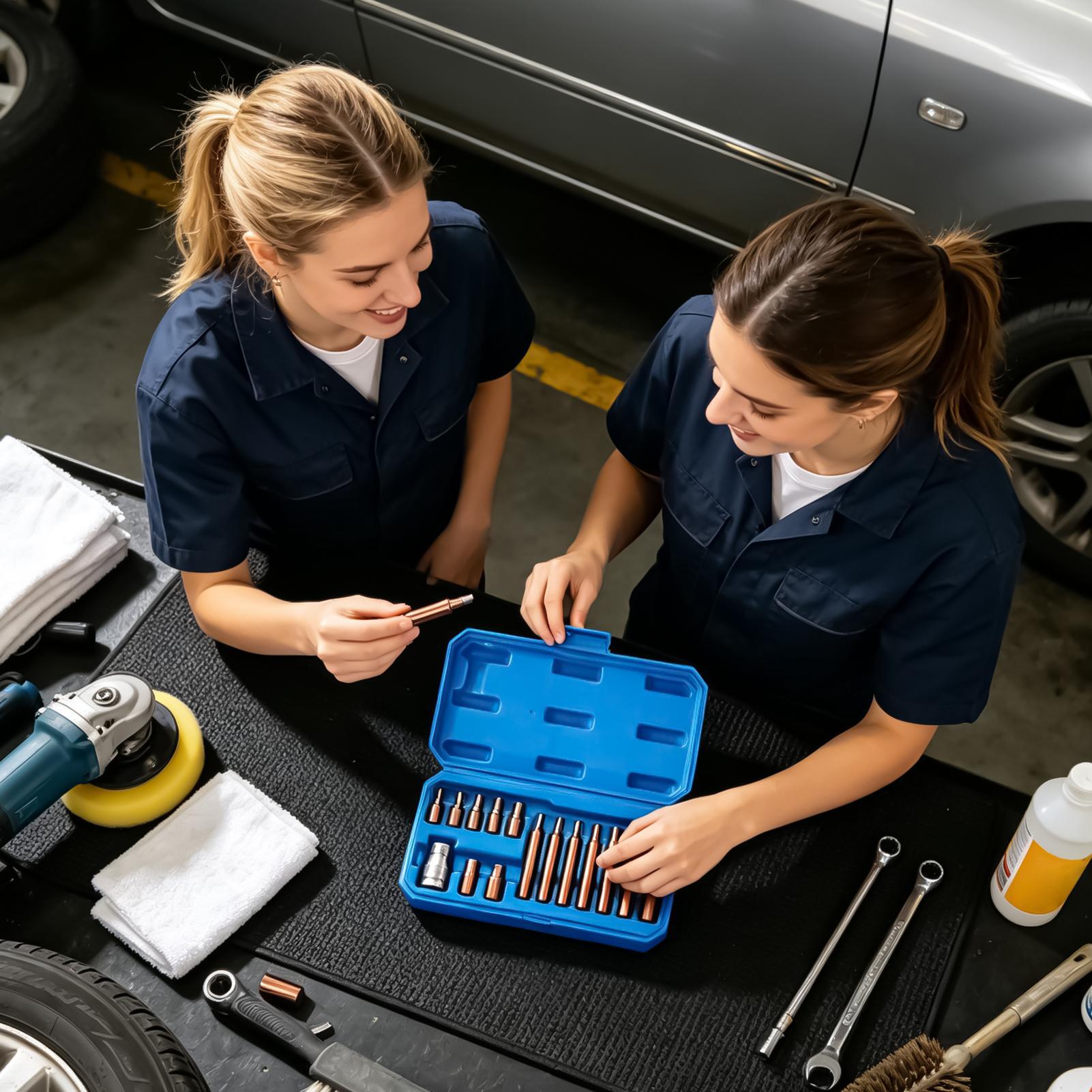 Automotive Tools - ดอกไขควงแม่เหล็ก งานหนัก ทนทาน ชุดซ่อมแซม 15 ชิ้น