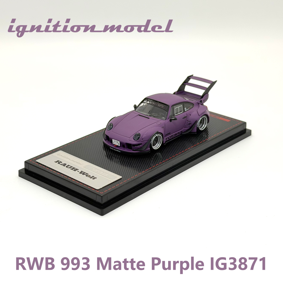 โมเดลรถ Porsche RWB 993 สีม่วง - Spark Plug บทวิจารณ์และราคา