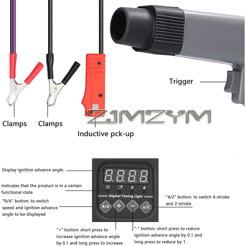 ไฟฉายจับเวลาจุดระเบิดแบบดิจิตอ - Timing Light Gun บทวิจารณ์และราคา