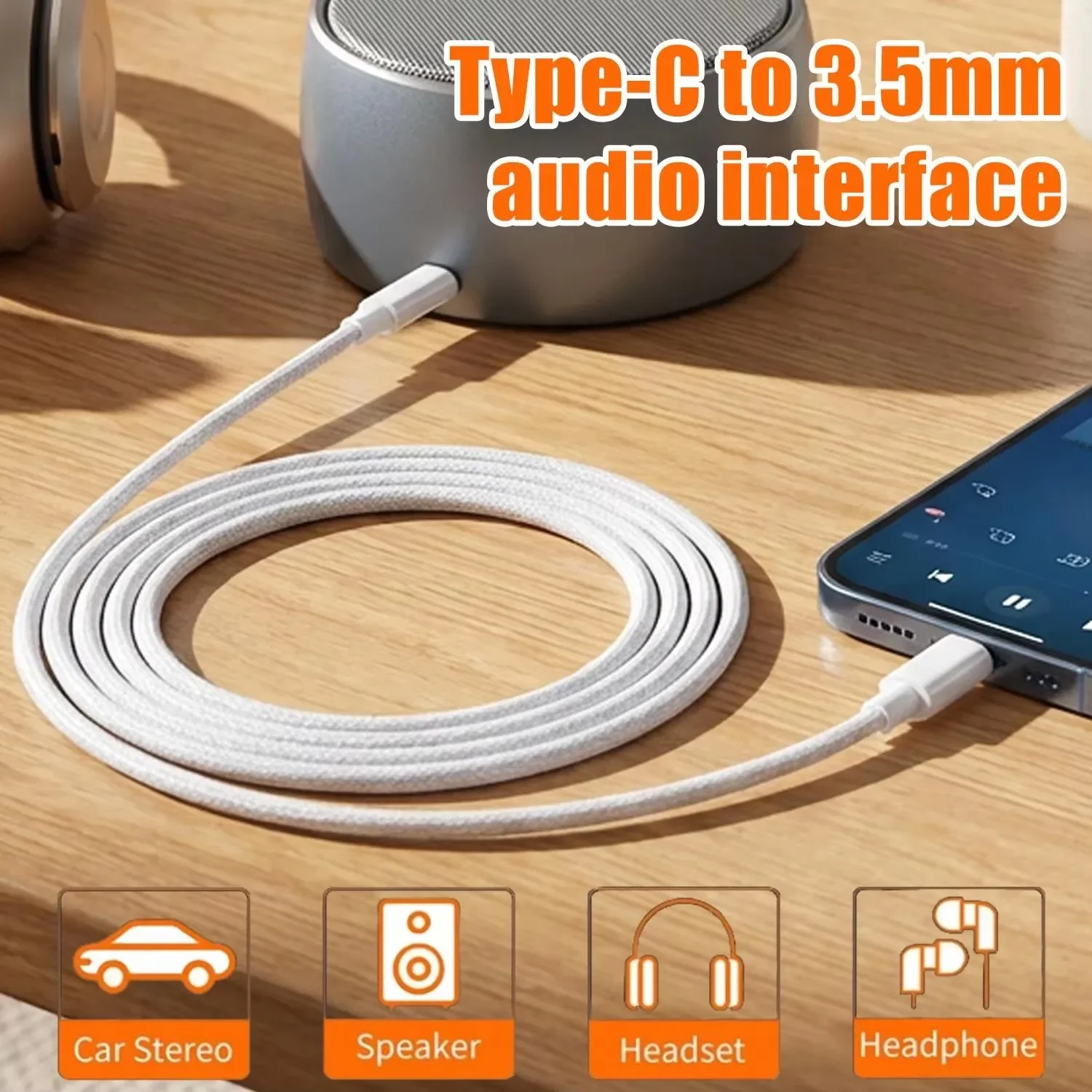 สายสัญญาณเสียง USB-C เป็น 3.5  - Car Jack บทวิจารณ์และราคา