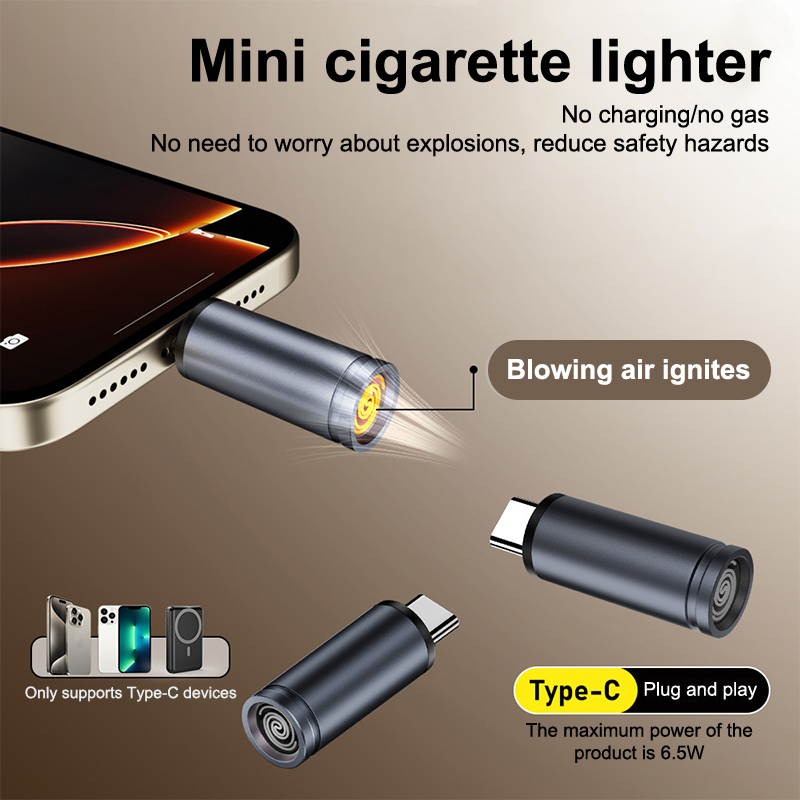 ไฟแช็กพกพาแบบ Type C ขนาดเล็ก  - Spark Plug บทวิจารณ์และราคา
